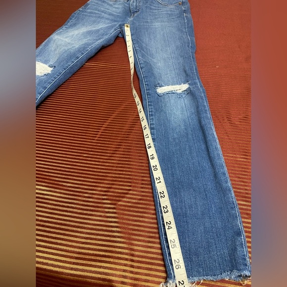 Madewell Blue Distressed Women's skinny jeans size 26 - Picture 8 of 10